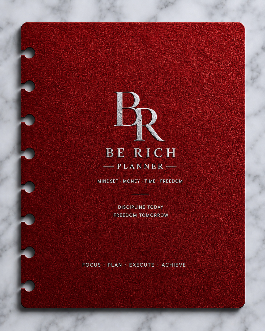Page de Garde — BE RICH Planner