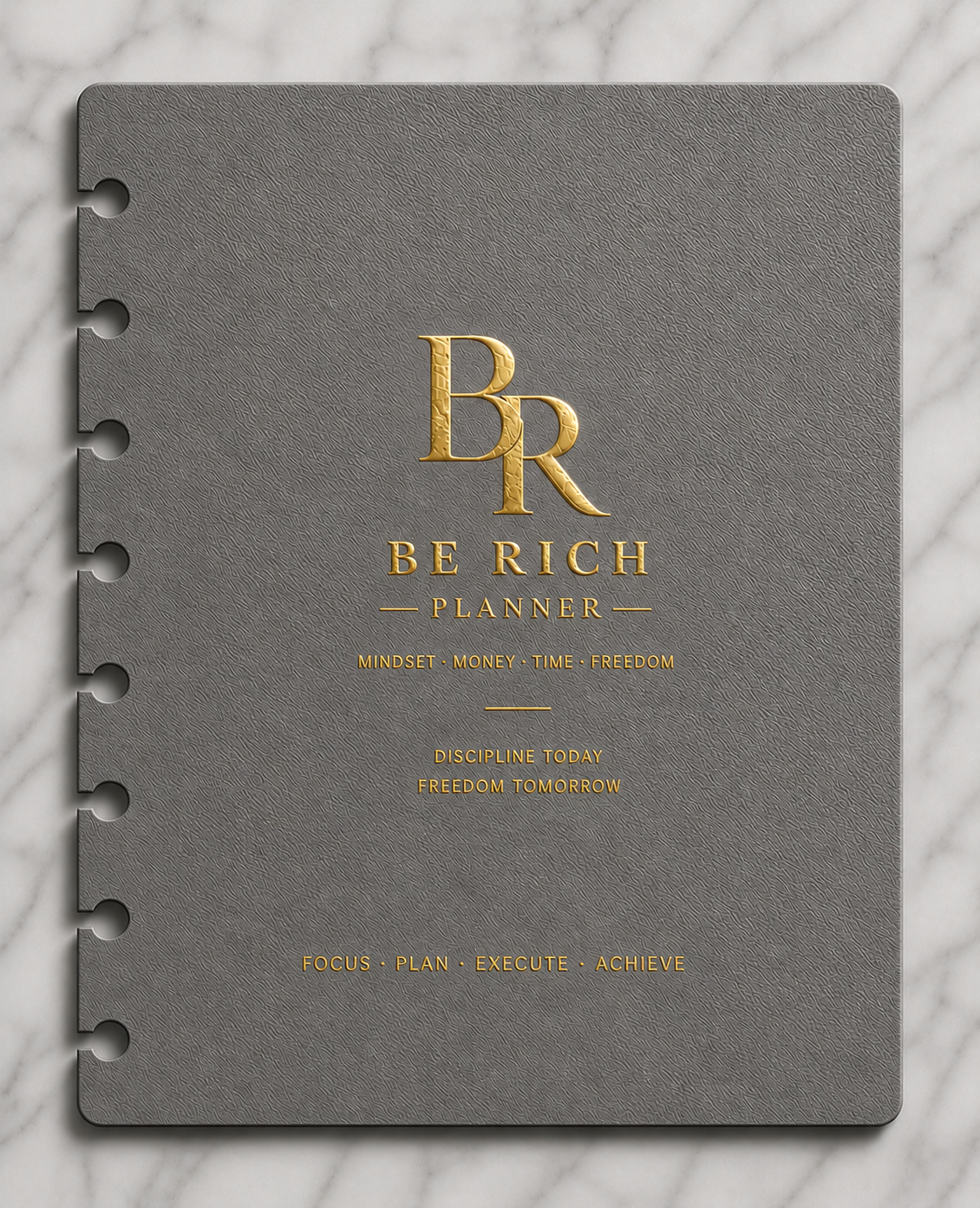 Page de Garde — BE RICH Planner