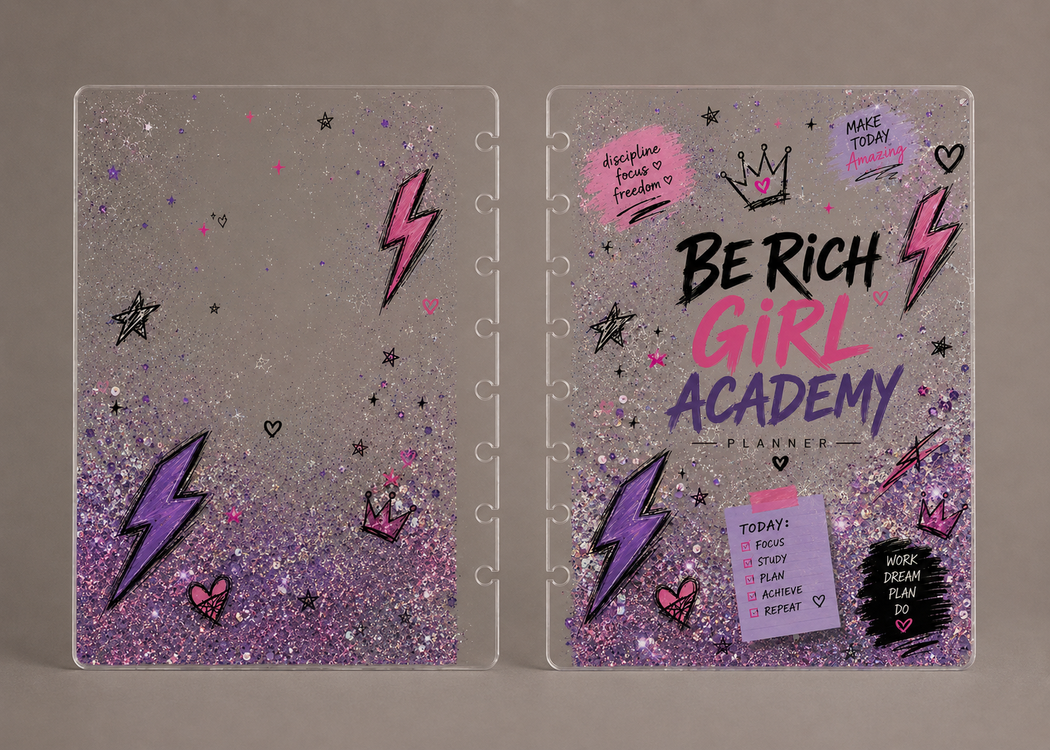 Couverture de Planner BE RICH — Young Academy QUEEN