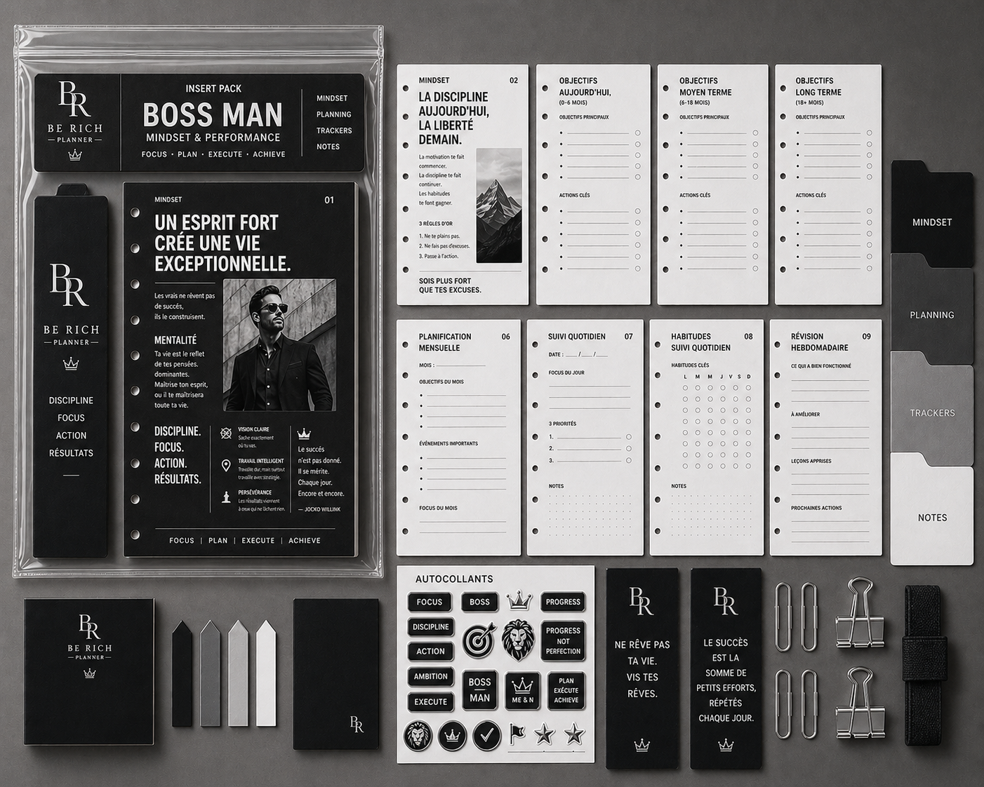 Pack BOSS MAN BE RICH — Insert Mindset & Performance