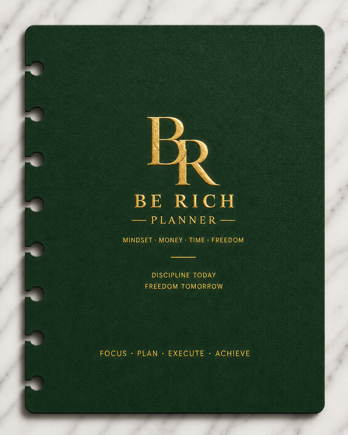 Page de Garde — BE RICH Planner