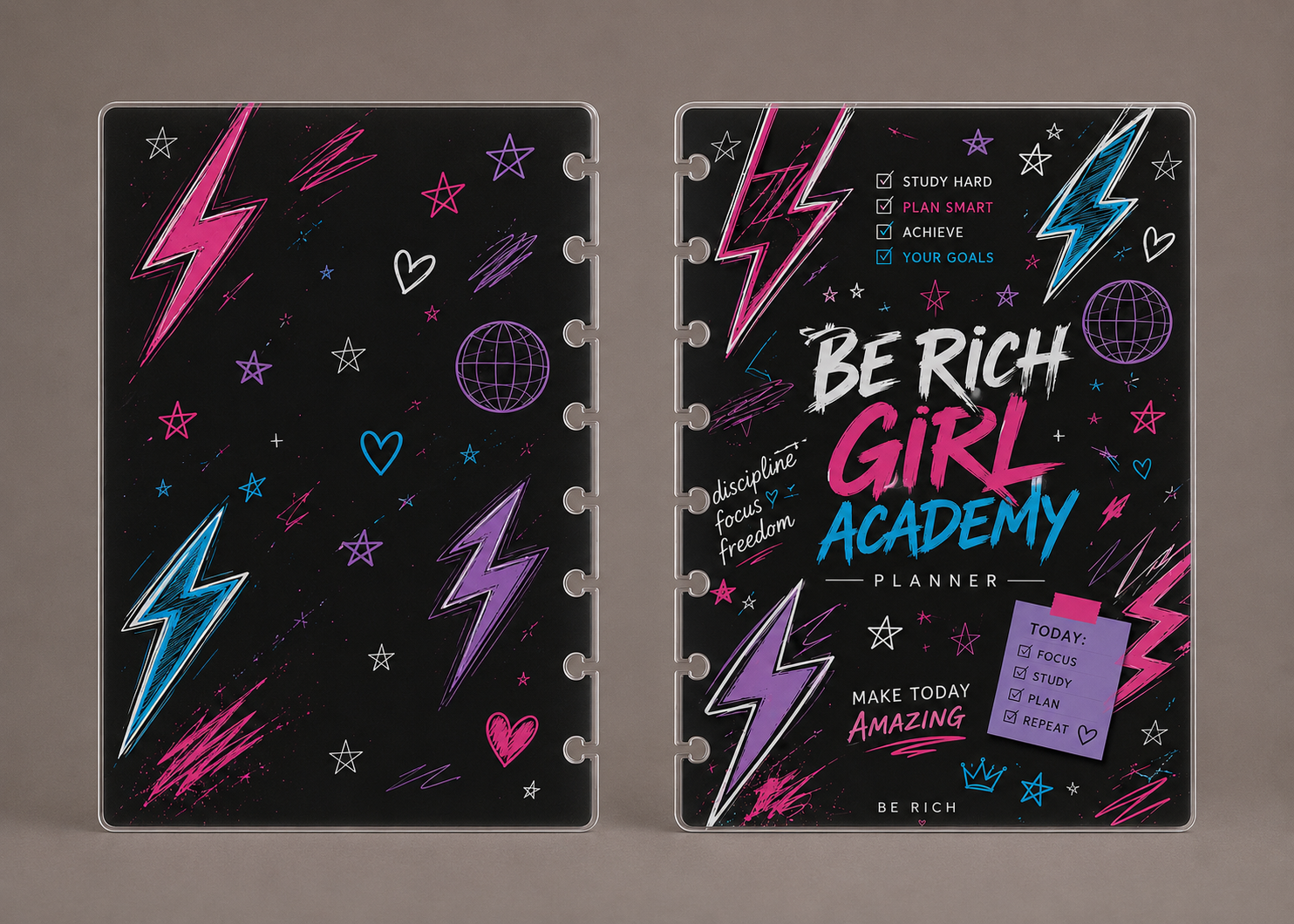 Couverture de Planner BE RICH — Young Academy QUEEN