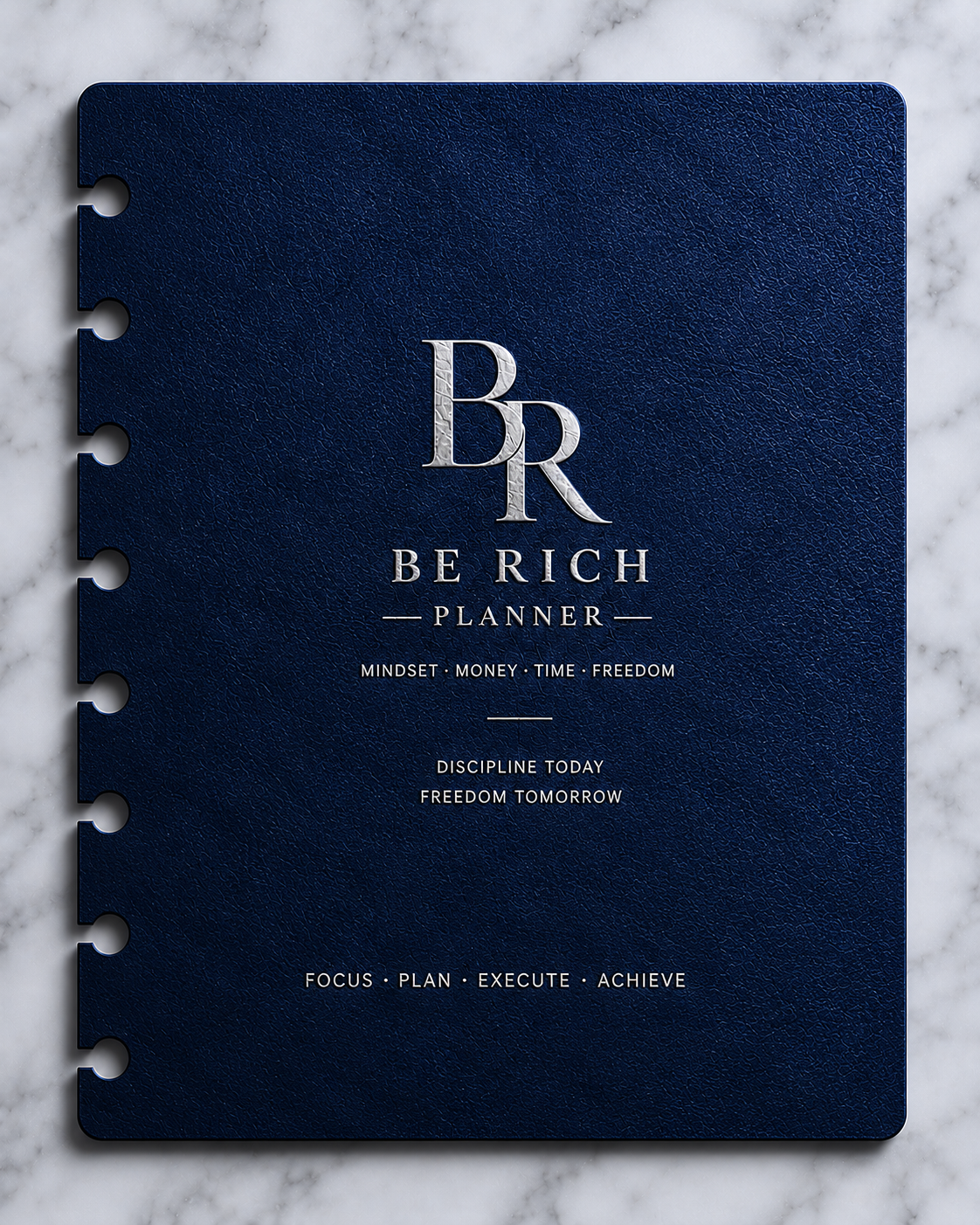 Page de Garde — BE RICH Planner