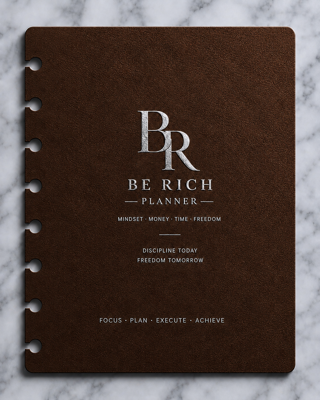 Page de Garde — BE RICH Planner