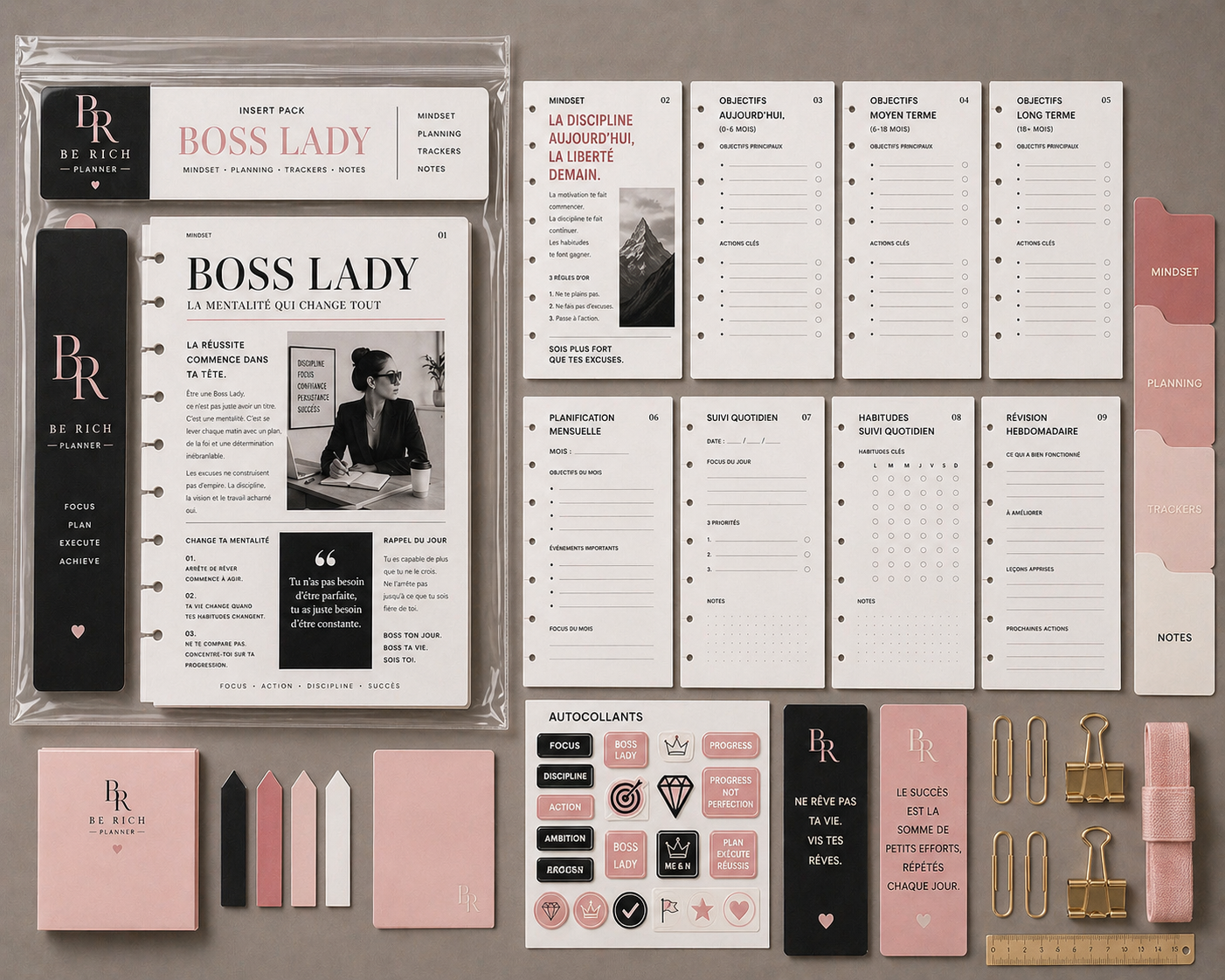 Pack BOSS LADY BE RICH — Insert Mindset & Objectifs Business