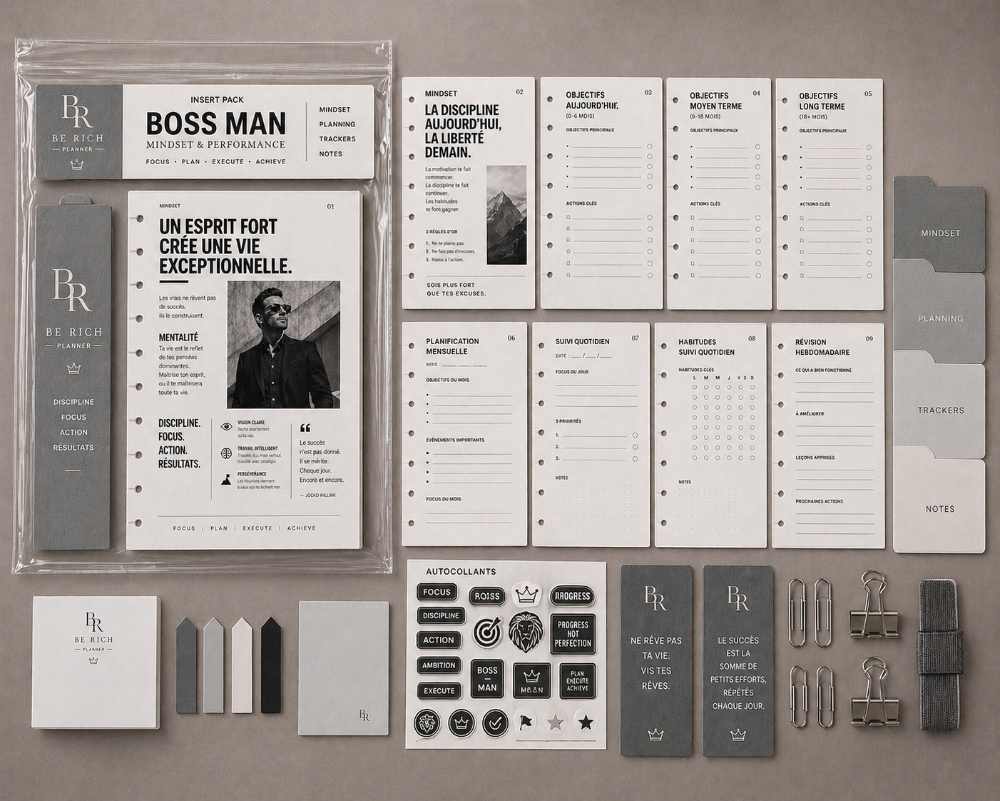Pack BOSS MAN BE RICH — Insert Mindset & Performance