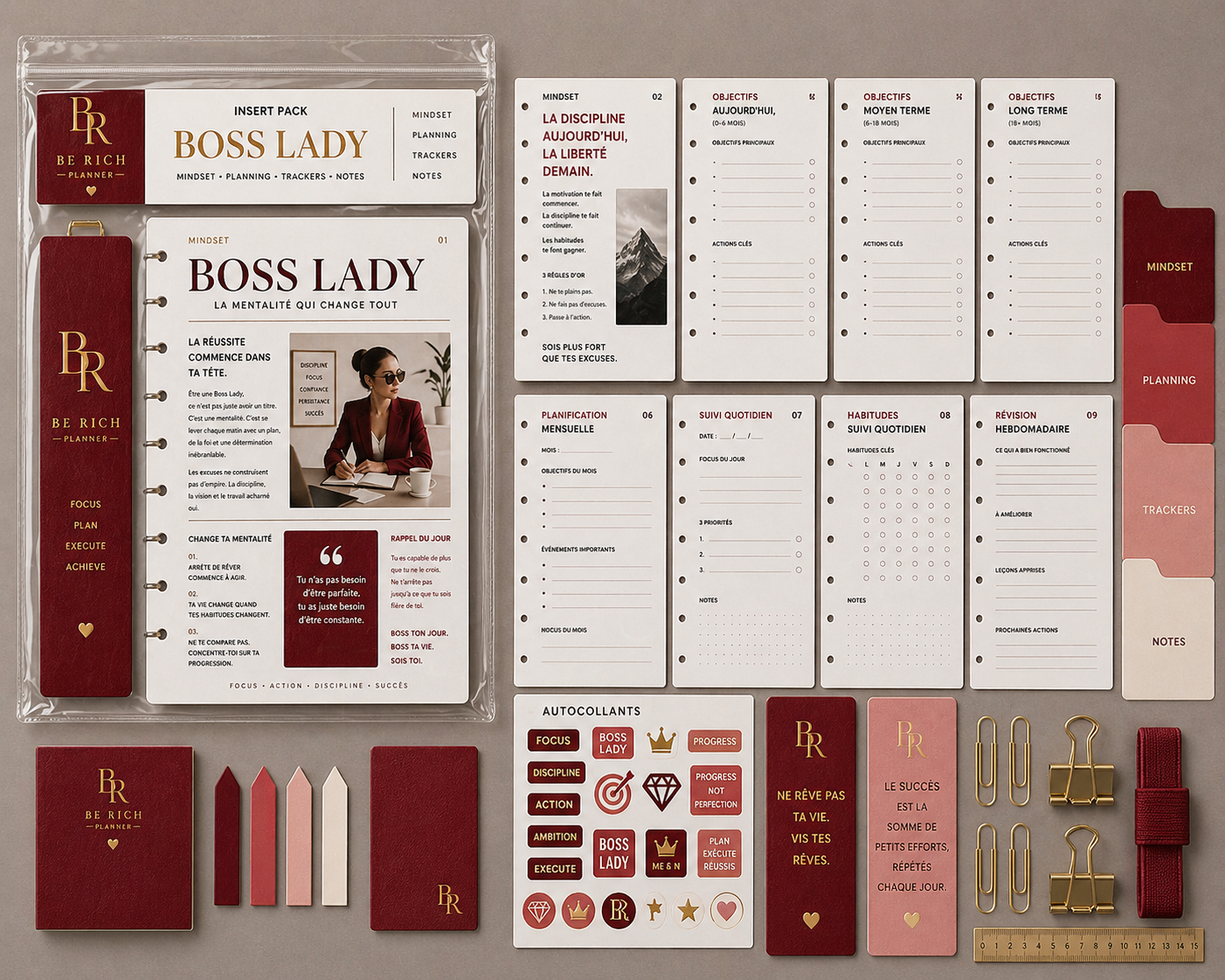 Pack BOSS LADY BE RICH — Insert Mindset & Objectifs Business