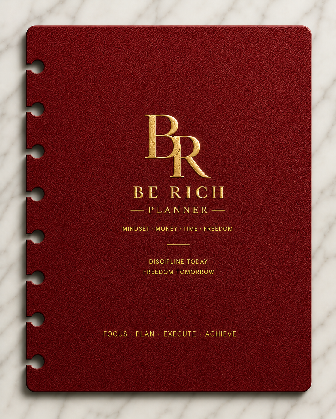 Page de Garde — BE RICH Planner