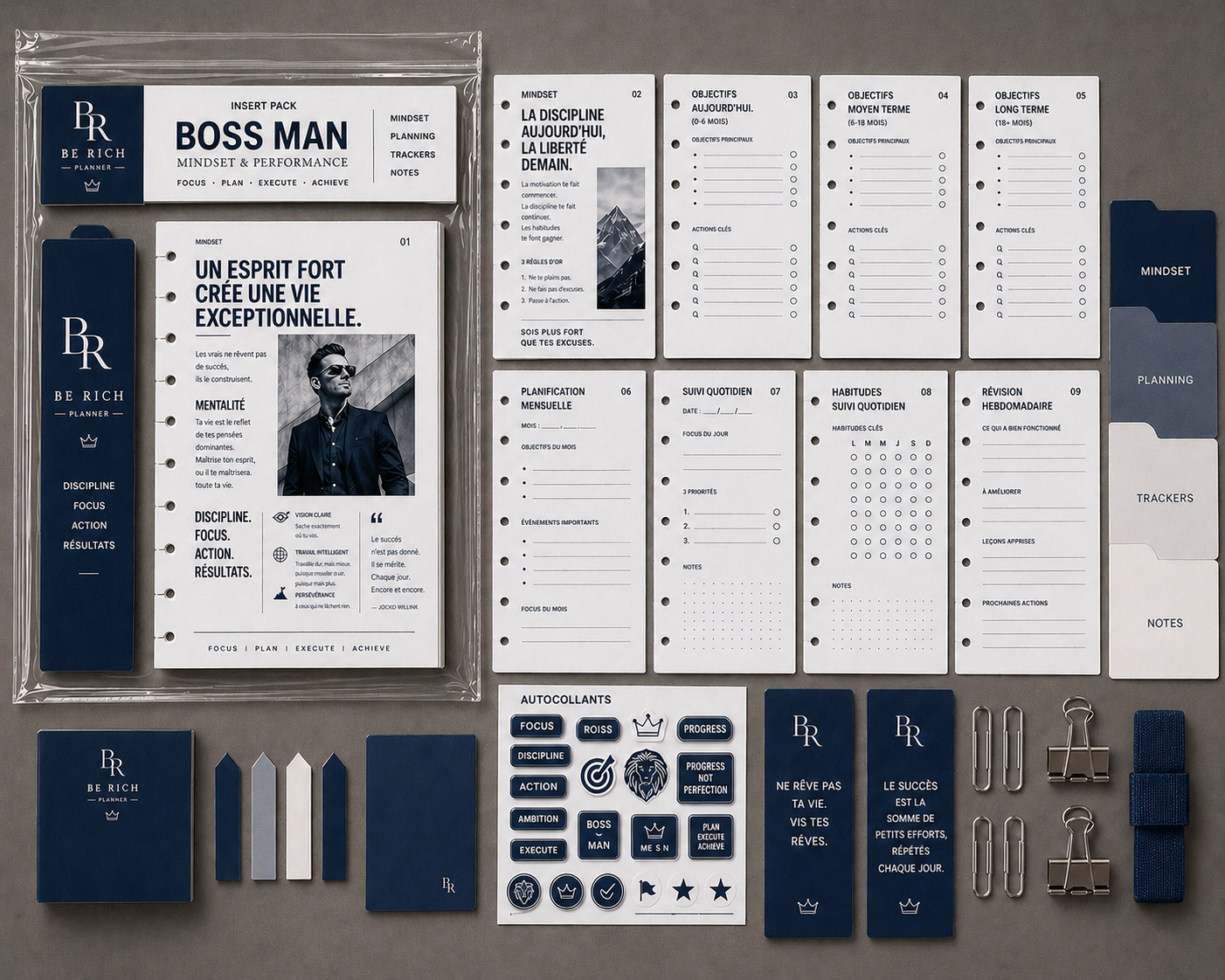 Pack BOSS MAN BE RICH — Insert Mindset & Performance