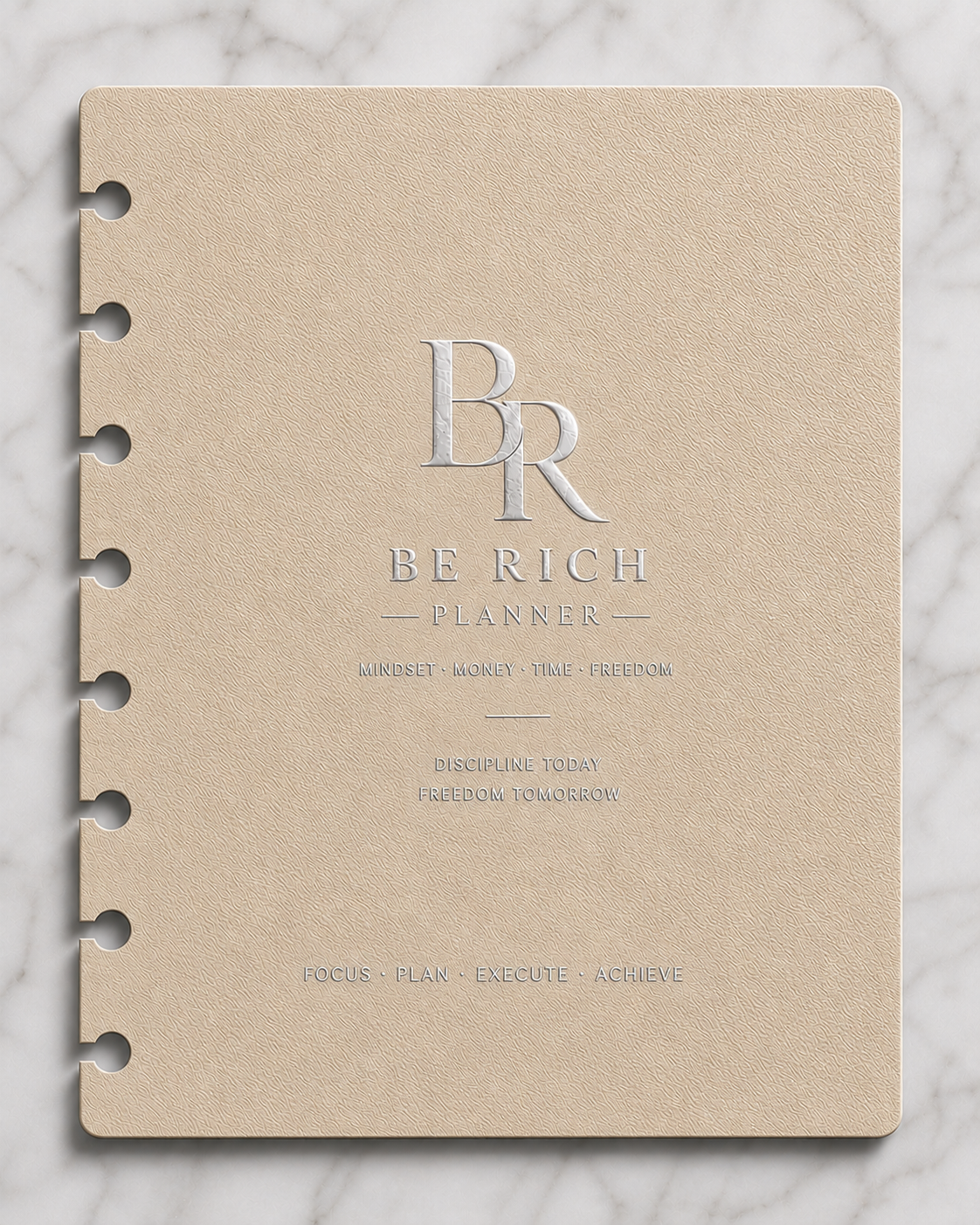 Page de Garde — BE RICH Planner