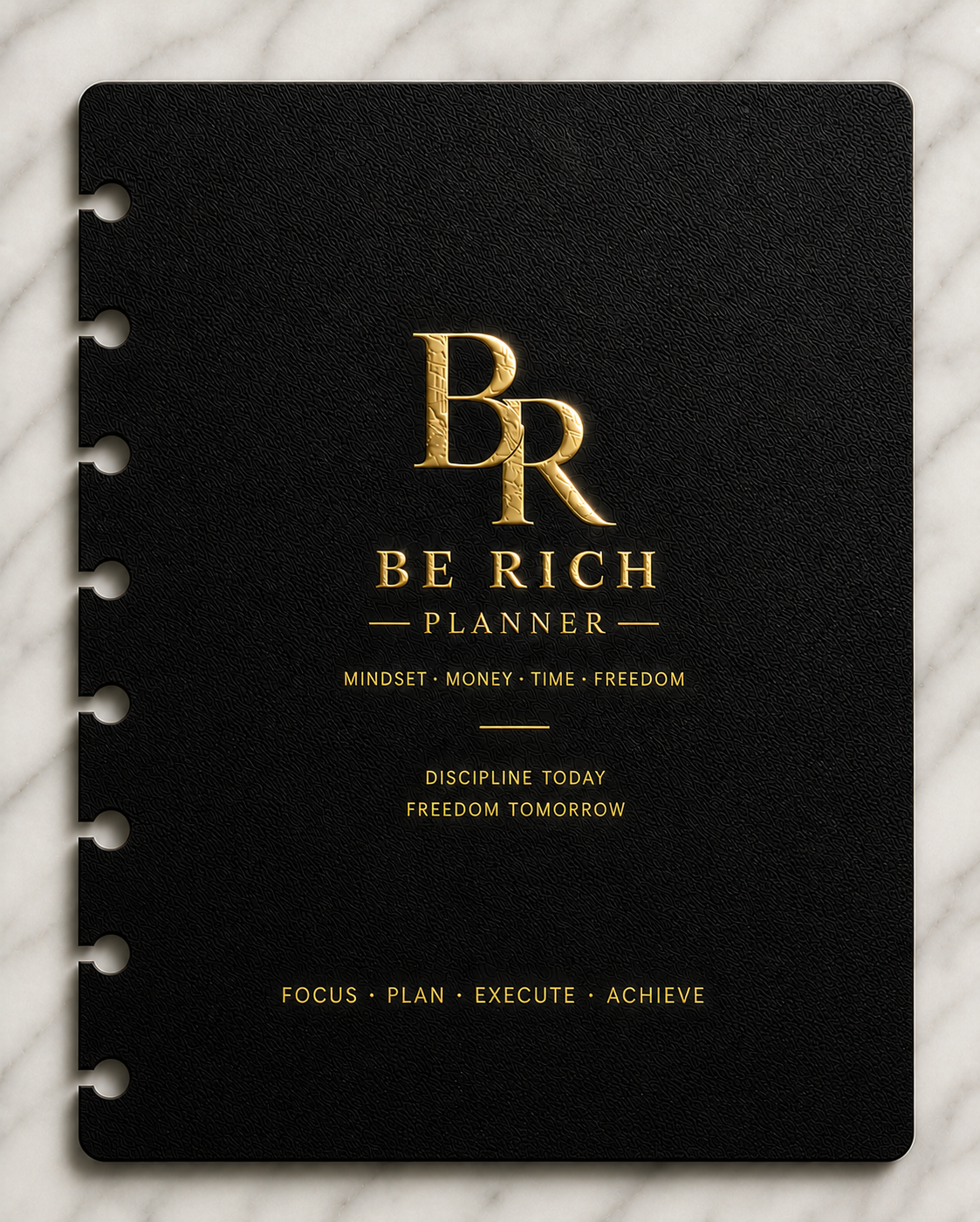 Page de Garde — BE RICH Planner