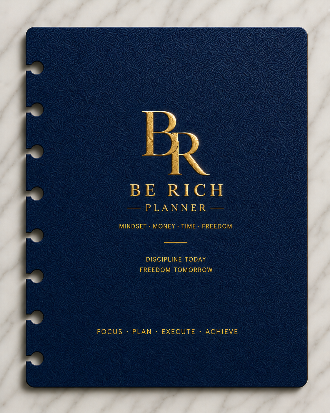 Page de Garde — BE RICH Planner
